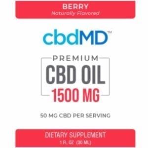 CBD Oil Tincture Berry 1500 mg 30 mL