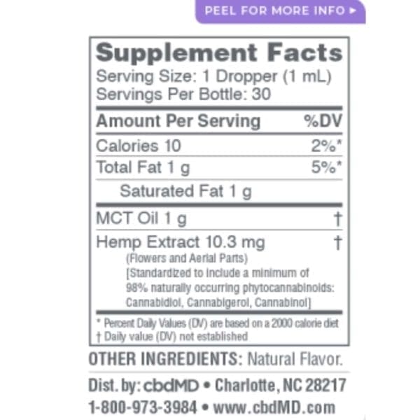 CBD Oil Tincture Berry 300 mg 30 mL 2
