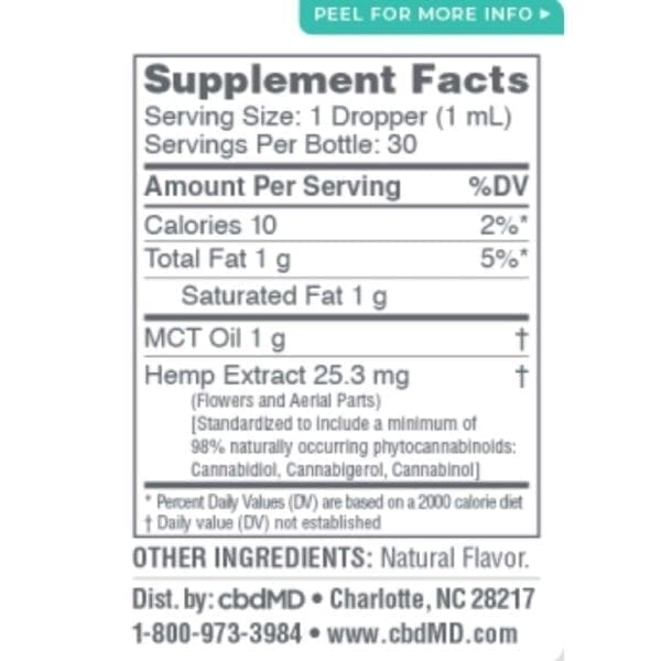 CBD Oil Tincture Berry 750 mg 30 mL 2