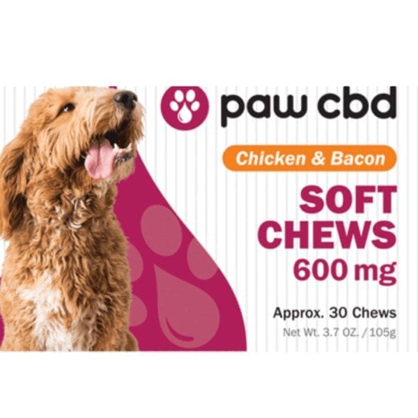 Pet CBD Soft Chews for Dogs Chicken Bacon 600 mg 30 Count 2